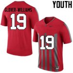 Youth Ohio State Buckeyes #19 Eric Glover-Williams Throwback Nike NCAA College Football Jersey Designated NMR7744CQ